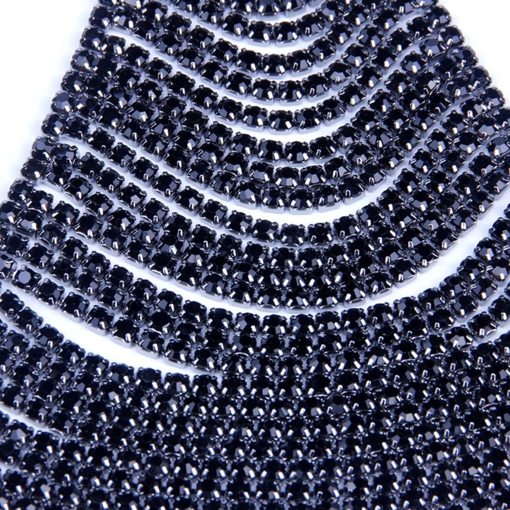 Bra Necklace Woman Crystal Chain Necklace Bikini Accessories Body Jewelry - Picture 8 of 8